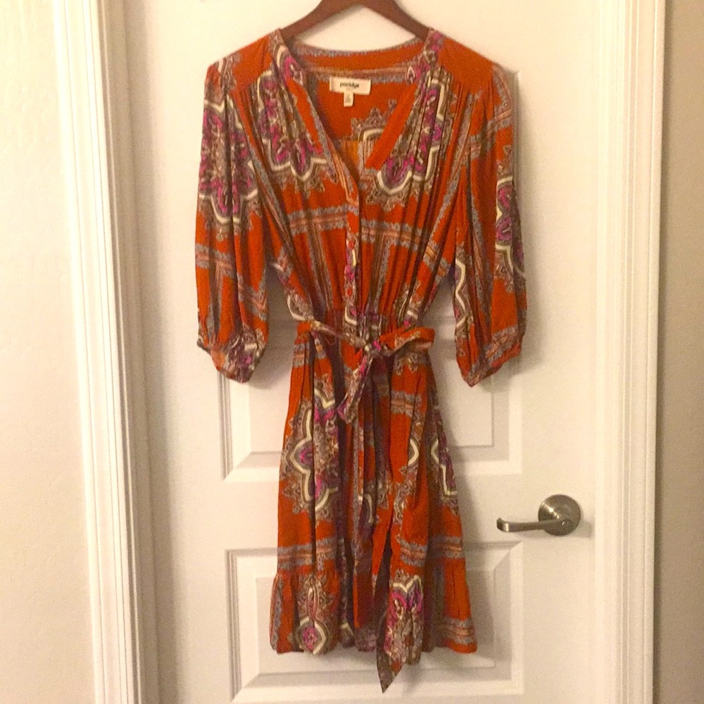Porridge Rust Print Dress